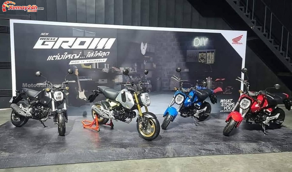 Honda MSX 125 Grom 2021 mẫu xe côn tay phiên bản đường đua