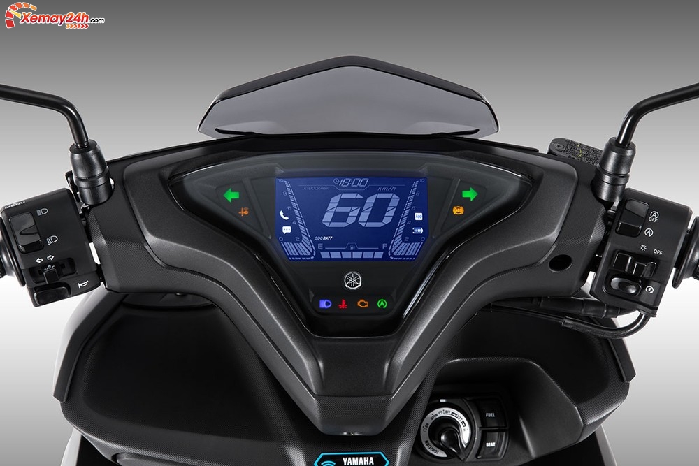 Mặt đồng hồ kỹ thuật số trên Yamaha NVX 155 2021