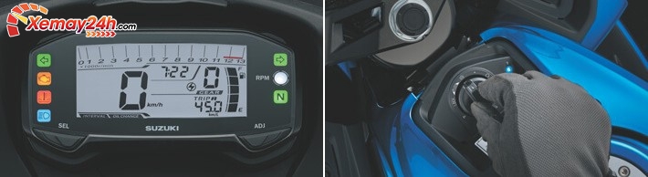 Suzuki GSX-R150 được trang bị ổ khóa thông minh Smart Key