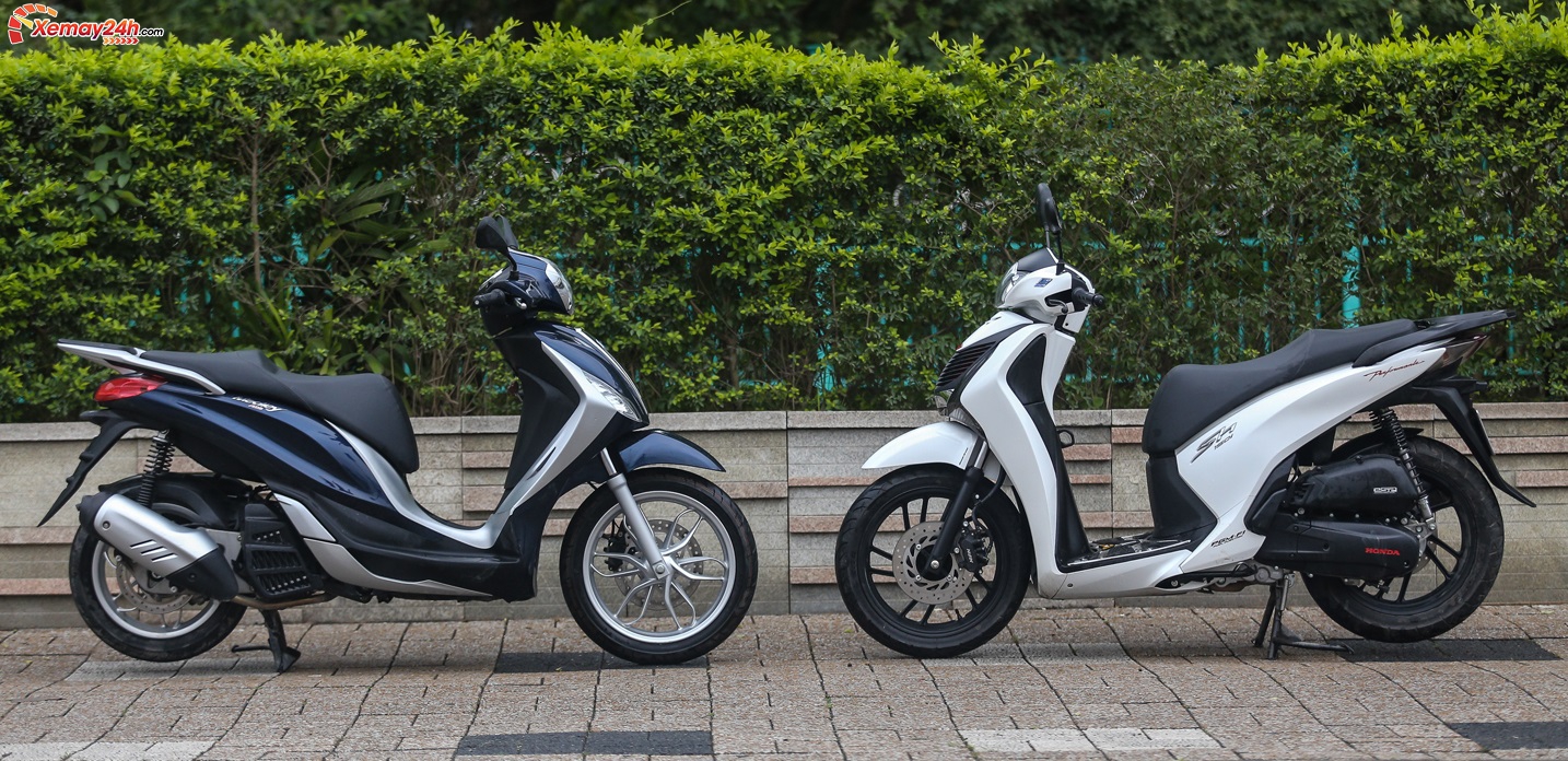 So sánh xe Piaggio Medley 2022 với xe SH