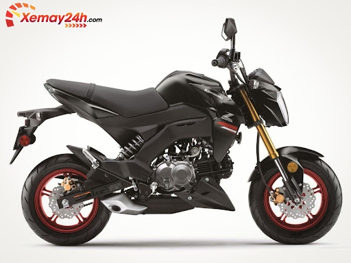 Xe Kawasaki Z125 Pro màu đen bóng