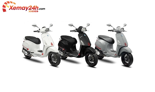 Vespa Sprint S 150 với 3 màu sắc cơ bản.