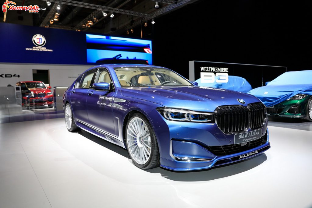 BMW 740Li 2021 xanh