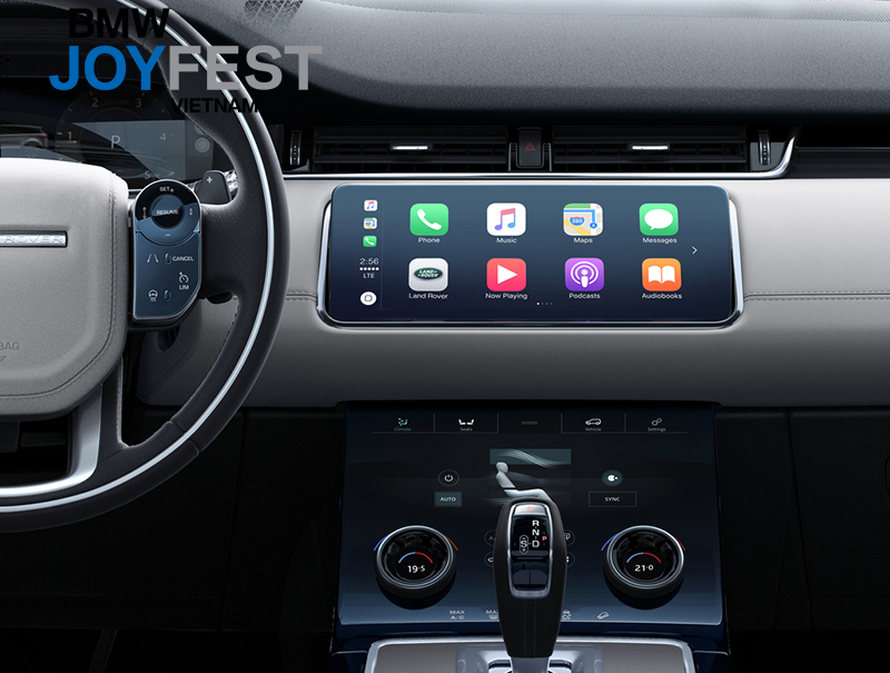 vùng điều khiển trên Range Rover Evoque 